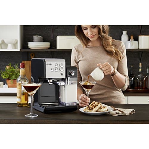Mr. Coffee Programmable Espresso & Cappuccino Machine with Automatic Milk Frother & 19-Bar Pump, Stainless Steel 7