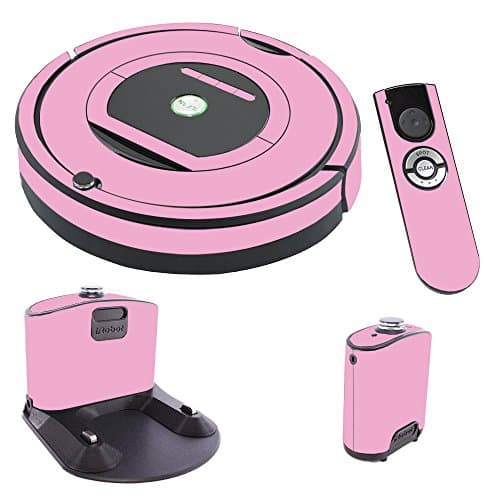 MightySkins Skin Compatible with iRobot Roomba 770 Robot Vacuum - Solid Pink | Protective, Durable, and Unique Vinyl Decal wrap Cover | Easy to Apply, Remove, and Change Styles | Made in The USA
