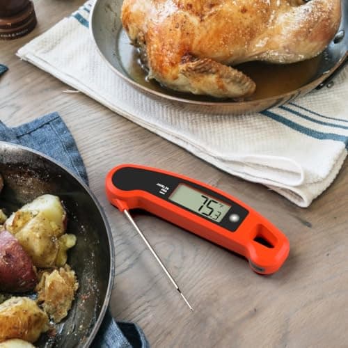Lavatools Javelin® PRO Classic Ultra-Fast 2-Second Professional Digital Instant Read Meat Thermometer for Grill and Cooking, Auto-Rotating Backlit Display, IP65 Water Resistant, NSF Certified – Sambal 5