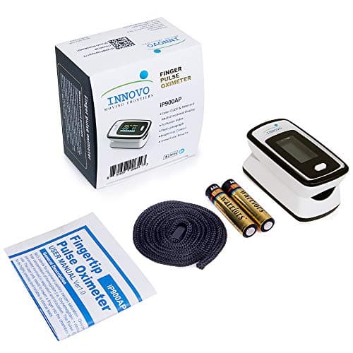 Innovo Deluxe iP900AP Fingertip Pulse Oximeter Blood Oxygen Saturation Monitor with Alarm, Plethysmograph and Perfusion Index 6