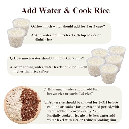 Low Carb Rice Cooker,5L Multifunction Smart Rice Cooker - 4H Keep Warm,Digital Display,Timer & Reservation Function,Suitable for Cooking,Simmering,Stewing,and Steaming(5L,Beige) 6