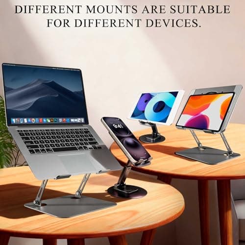 Laptop Stand for Desk, Laptop Riser with Active Cooling Fan, Widely Compatible with MacBook and Other Computer Accessories、Computer Stand for Laptop 8