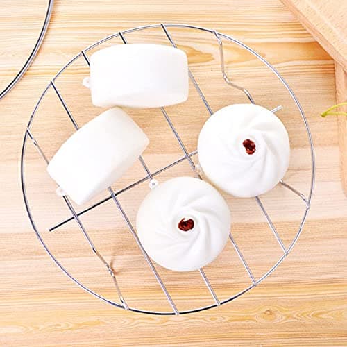 TamBee 7 Inch Round Cooking Rack Air Fryer Rack Cooking Steaming 304 Stainless Steel Round Rack Cross Wire w Stand Cookware for Air Fryer Pressure Cooker Canning 2Pcs(2,7Inch) 8