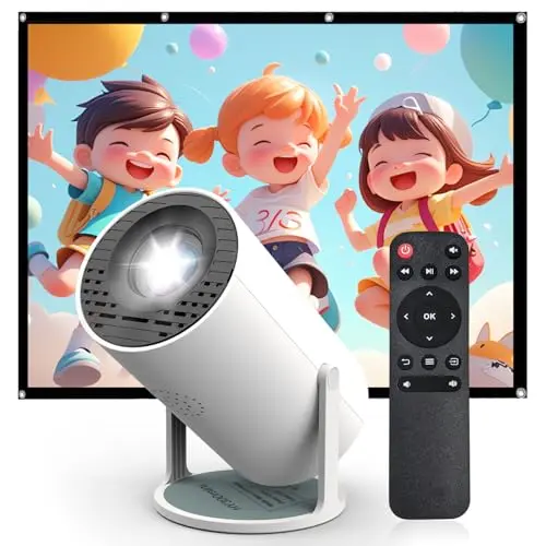 Mini Projector with WiFi and USB-C Power, Portable Home Theater Movie Projector, 1080P Supported Native 480P, Small Outdoor Projector for Kids and Camping, Compatible with HDMI/USB/AV Devices 40-130"