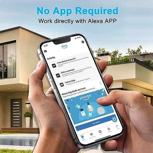 EIGHTREE Amazon Smart Plug Bluetooth Mesh, One Command Alexa Direct Connection, Alexa Smart Plugs That Work with Alexa, Voice Control, Remote Control, Outlet Timer, 10A Smart Outlet 2023 Upgraded 4