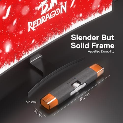 Redragon GS512 RGB Desktop Speakers, 2.0 PC Computer Stereo Soundbar w/BT 5.0/USB Mode, Max 5W x 2 Rich Sound, Crystal RGB Backlight and Easy-Access On-board Control, USB-C Powered 8