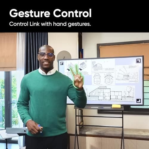 Insta360 Link - PTZ 4K Webcam with 1/2" Sensor, AI Tracking, Gesture Control, HDR, Noise-Canceling Microphones, Specialized Modes, Webcam for Laptop, Video Camera for Video Calls, Live Streaming 5