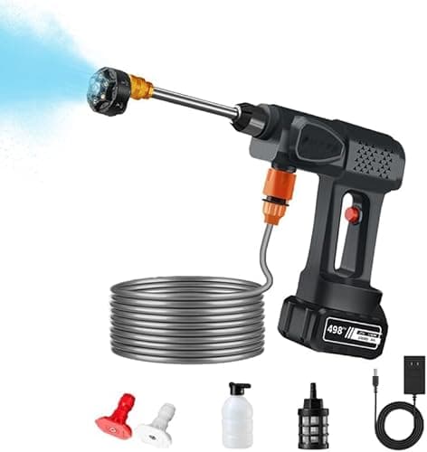 Saker Portable Cordless Pressure Washer,520PSI High Pressure Power Washer, 20000mAh Battery Washer,6-in-1 Nozzle,Suitable for Car Washing,Garden,Fence,Household Cleaning, and Crop Washing