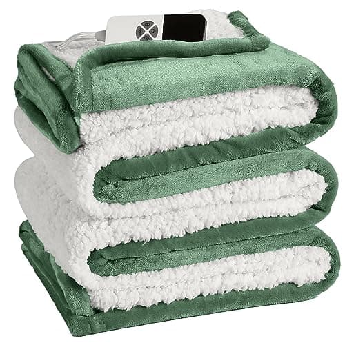 ESTINGO Heated Blanket Full Size, Full Electric Blanket with 6 Heating Levels & 1-10 Hours Adjustable Timer, Fast Heating Blanket with Full Body Warming, Overheating Protection, 72"x84", Hunter Green 6