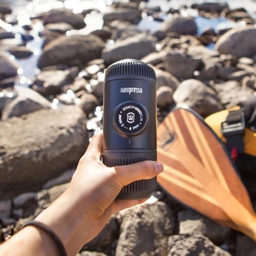 Wacaco Nanopresso Portable Espresso Maker bundled with Nanopresso Protective Case, Upgrade Version of Minipresso, 18 Bar Pressure, Extra Small Travel Coffee Maker, Manually Operated 7