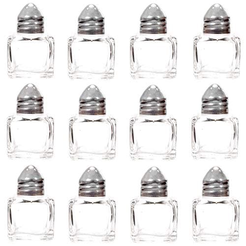 Back of House Ltd. Salt & Pepper, Spices, Seasonings Shakers - Stainless Steel & Glass Restaurant Home Kitchen - 12 Mini 2