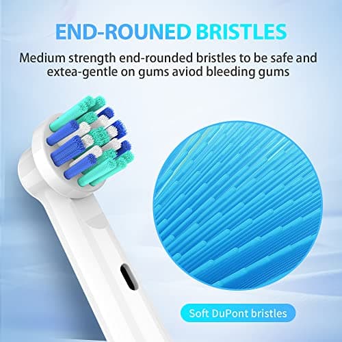 Replacement Toothbrush Heads for Oral B Braun(Individually Packaged),8 Pack Professional Electric Toothbrush Heads Compatible with Oral B 7000/Pro 1000/9600/ 5000/3000/8000 (8 Count) 5