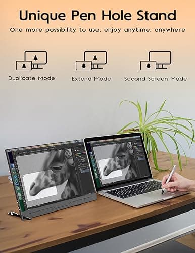 ZSCMALLS 4K Portable Monitor, 15.6" 3840 * 2160 Laptop Extended Monitor, 1500:1 100% sRGB USB-C HDMI Portable Gaming Monitor HDR Travel Monitor with Speakers & Smart for Laptop PS5/4 Xbox Switch 4