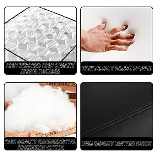 BestMassage | Recliner Chair | with 2 Point Massage Function | Black | with Lumbar Support, Adjustable Push Back, Wide Armrests, Footrest & Padded Seat | Easy Assembly | for Living Room, Home Theatre 8