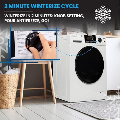 Equator All-in-One Washer Dryer VENTED-DRY 30% FASTER than Condense 15lb 110V in White 5