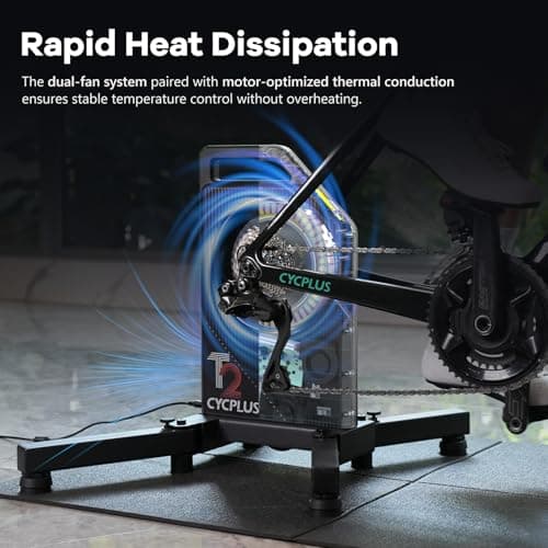 CYCPLUS T2 Smart Bike Trainer – 2200W Brushless Motor, 20% Gradient Simulator, BLE & ANT+ Dual Mode, Virtual Shifting, Triple Silent Design for Realistic Indoor Cycling(2025 Upgrade) 6