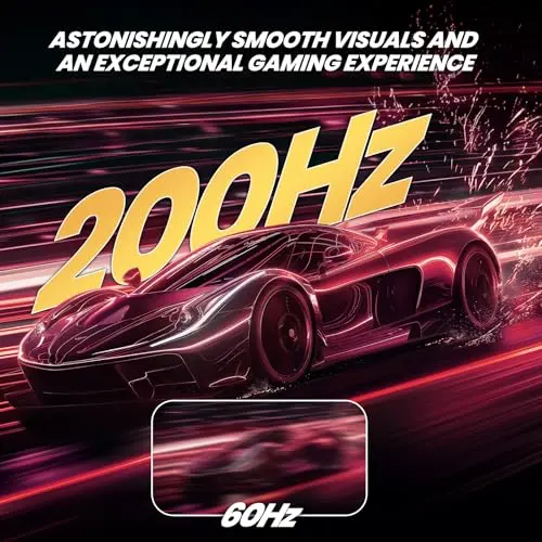 CRUA 30-inch Gaming Monitor 200HZ, 21:9 WFHD(2560X1080P) Ultrawide Computer Monitor, IPS Screen,120% sRGB, PIP/PBP, HDMI 2.0 & Displayport 1.4,Support FreeSync,Wall Mountable/Tilt Adjustable- Black 4