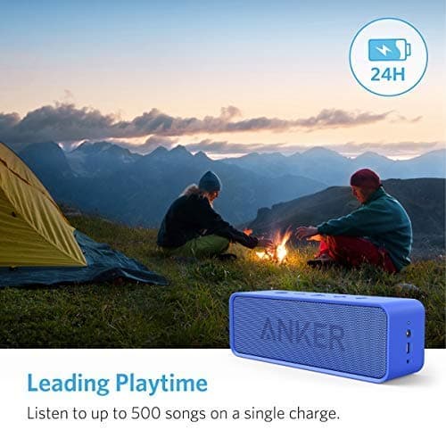 Anker Soundcore Portable Bluetooth Speaker - Ideal for Travel, 24-Hour Playtime, 66-Feet Range, Dual-Driver, Portable Wireless Speaker，Superior Sound, Low Distortion, Built-in Mic -Blue 5