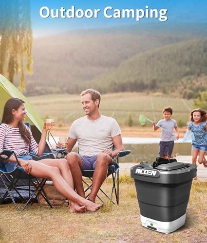 Portable Electric Pressure Washer w/3.2Gal Tank, 4-in-1 Nozzles, Max 290 PSI Foldable Cordless Pressure Washer for No Water Hose Apartment, Camping, Bike Cleaning, Garden Care and Pet Cleaning 5