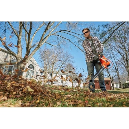 BLACK+DECKER Leaf Blower, Leaf Vacuum and Mulcher 3 in 1, Backpack Blowers for Lawn Care,250 mph Airflow, 400 cfm Delivery Power, Reusable Bag Included, Corded (BEBL7000) 9