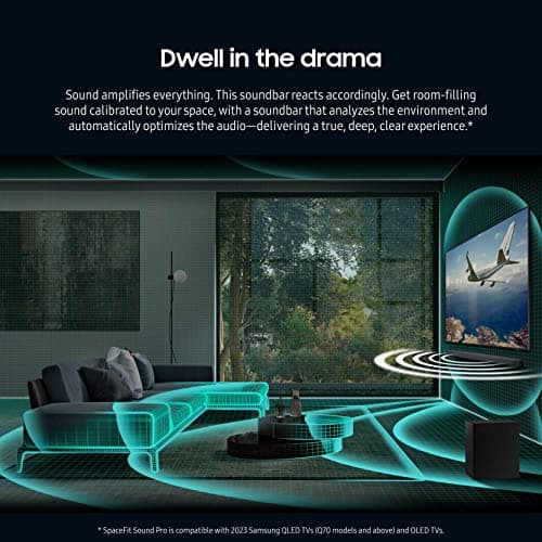 SAMSUNG HW-Q700C 3.1.2ch Soundbar w/Wireless Dolby Audio, Q-Symphony, SpaceFit Sound Pro, Adaptive Sound, Game Mode Pro, Airplay 2, Tap Sound, Chromecast and Alexa Built-in 6