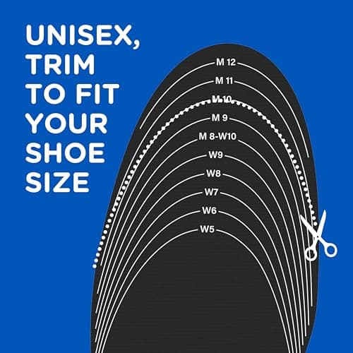 Dr. Scholl's® Cushy Comfort with Memory Foam Insoles, Full-Foot Responsive Cushioning, Relieves Pressure, Slim Design, Trim Inserts to Fit Shoes, Unisex, Men's Shoe Size 7-13 Women's 5-10, 1 Pair 6