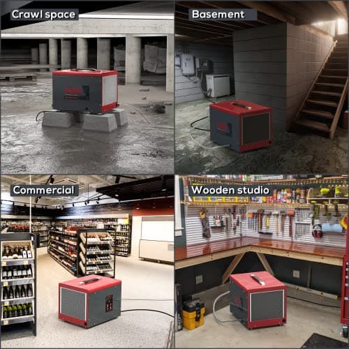 Abestorm Crawl Space Dehumidifiers with Pump and Hose, 70 PPD Compact Portable Commercial Dehumidifier Up to 1,000 sq. ft. Auto Defrost, Memory Starting Crawlspace dehumidifiers 7