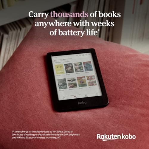 Kobo Clara Colour | Colour eReader | 6” Glare-Free Colour E Ink Kaleido™ 3 Display | Dark Mode Option | Waterproof | Audiobooks | 16GB of Storage | Black 7