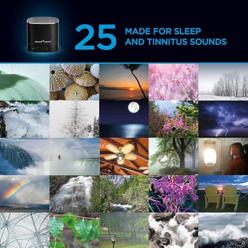 Sound Oasis® Bluetooth® Tinnitus Sound Therapy System® - Sleep Better, Manage and Mask Tinnitus, 25 Built-in Sounds for Tinnitus Relief, 12-Hour Sound Duration 5