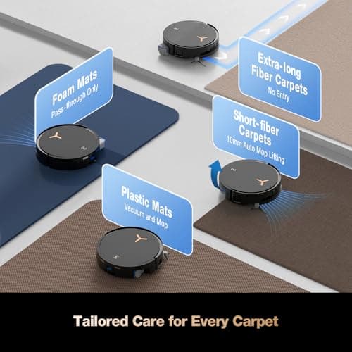 ECOVACS DEEBOT X8 PRO OMNI Robot Vacuum and Mop, 18000Pa, OZMO ROLLER Instant Self-Washing Mopping, 167℉ Hot Water Mop Washing, Auto Cleaning Solution Adding, Hot Air-Drying, Self-Emptying, Black 8