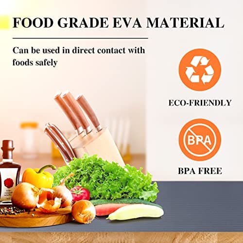 Mcrbeay Shelf Liner Non Adhesive, Washable Cabinet Liners for Shelves, Waterproof Durable Non-Slip Drawer Liners for Kitchen Cabinets, Cupboard, Pantry, Gray 12" X 20' 6