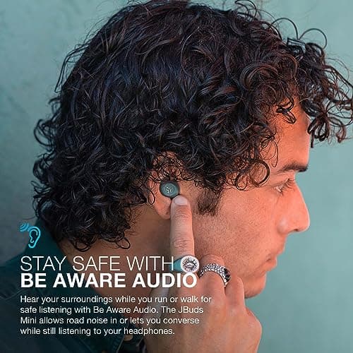 JLab JBuds Mini True Wireless Bluetooth Earbuds + Charging Case, Sage, IP55 Sweat and Dust Proof, Bluetooth Multipoint, Be Aware Audio, 3 EQ Sound Settings, Crystal Clear Calls 6