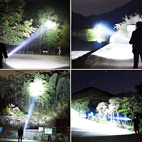 LBE Rechargeable Brightest LED Flashlight, 90,000 High Lumens Super Bright Powerful Flashlight with 5 Modes, IPX7 Waterproof Handheld Large Flash Light for Emergencies Camping 8