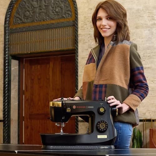 SINGER Heavy Duty 500 Classic Sewing Machine with Accessory Kit | Strong Motor with Enhanced Piercing Power, 23 Built-In Stitches, Full Metal frame, 1-step Buttonhole & LED Light 5