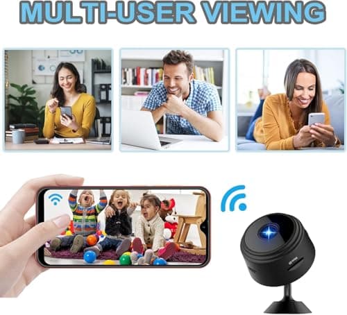 NOBEYSTON Hidden Spy Camera for Home Use, Mini Security Wireless WiFi Camera, HD 1080P Outdoor/Indoor Night Vision Cam for Baby, Pets, Compatible with Smartphone, Tablets (4 PCS) 6