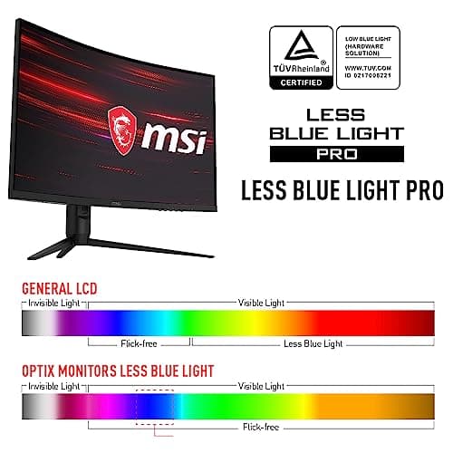 msi G271CP, 27" Gaming Monitor, 1920 x 1080 (FHD), VA, 165Hz, FreeSync Premium, HDMI, Displayport, Tilt, Swivel, Height Adjustable,Pivot 6