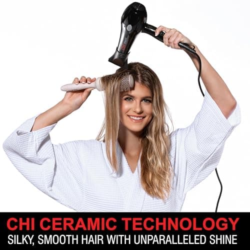 CHI Dynamic Hair Dryer, Blow Dryer for Smooth & Voluminous Hair, Comb-Attachment & Air Concentrating Nozzle for Faster Styling, Low Noise 5