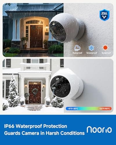 Noorio Security Cameras Wireless Outdoor Magnetic, 1080P Battery Powered Indoor Cameras for Home Security, Smart Motion Detection Outdoor Pet Dog Camera, Free Local Storage MagCam, 2.4G WiFi, B200S 8