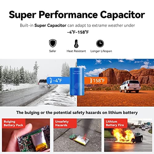 DDPAI 2.5K Dash Cam Front and Rear, 1600P+1080P FHD Dual Dash Camera for Cars with APP, Built-in WiFi, GPS, Night Vision, 24H Parking Monitor, WDR, 140° Wide Angle, G-Sensor, Support 256GB Max, N3 PRO 7