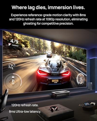 AWOL VISION LTV-3000 Pro 4K 3D Ultra Short Throw Triple Laser Projector, Dolby Vision & Atmos, HDR10+, 150" UST Laser TV Home Theater Projector 6