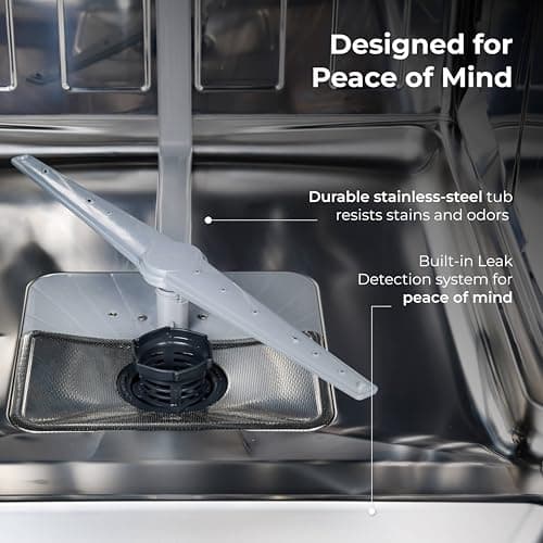 Kenmore 22-14589 24" Built-In Dishwasher - UltraWash, SmartWash, Sanitize Rinse, SmartDry, and Leak Detection - 14 Place Settings - 57 DBA - ENERGY STAR Certified - 24" - Black 6