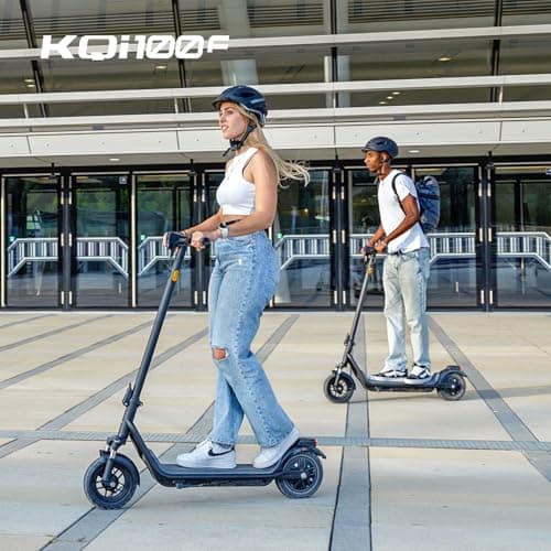 NIU Electric Scooter Adults - 100F E Scooter w/Suspension, Add. Foldable Handlebar and Turn Signals, 600W Peak Power, 18 Miles Max Range, 17.4 MPH, Lightweight Escooter for Commute 9
