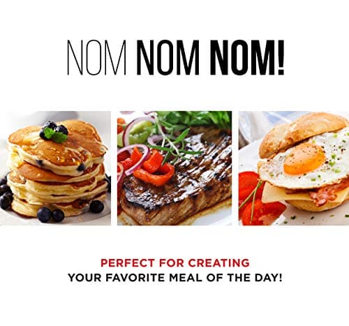 Chefman Electric Griddle, Fully Immersible and Dishwasher Safe Features, Adjustable Temperature Control Allows for Versatile Cooking and Removable Slide-out Drip Tray for Easy Cleaning, Black 5