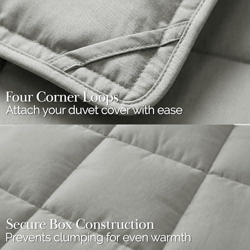 Southshore Fine Living, Inc. California King Size Comforter, Pet Hair Resistant Bedding Comforters, Oversized Down Alternative Comforter, Duvet Insert King, Steel Grey Comforters 5