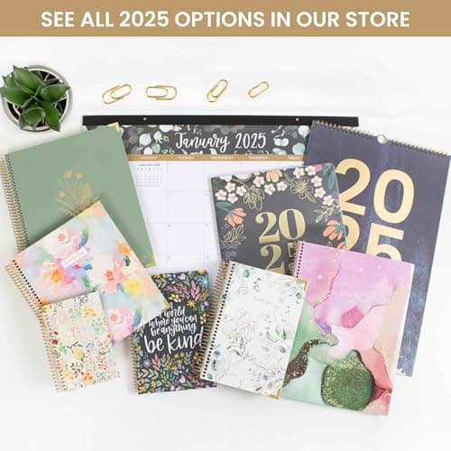 bloom daily planners 2025 Planner - Calendar Year Day Planner (January 2025 - December 2025) - 5.5” x 8.25” - Weekly/Monthly Agenda Organizer Book with Stickers & Bookmark - Garden Party, Beige 7