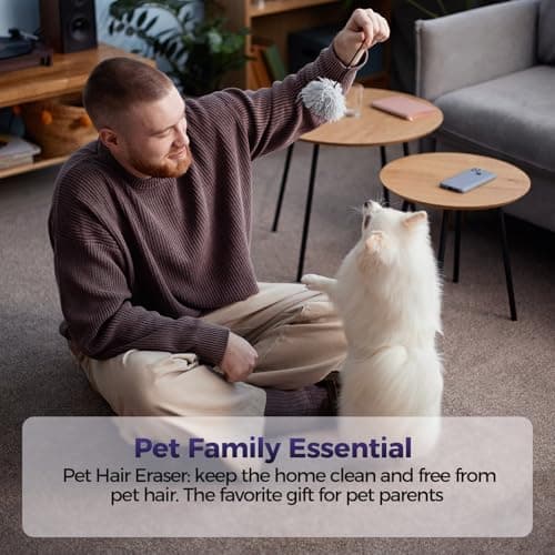 Pet Hair Handheld Vacuum Cordless: 20000PA High Power Car Vacuum with Motorized Brush and LED Light, Rechargeable Hand Held Vacuum Cleaner with Reusable Filter for Car, Home, Office & Pet, Purple 6