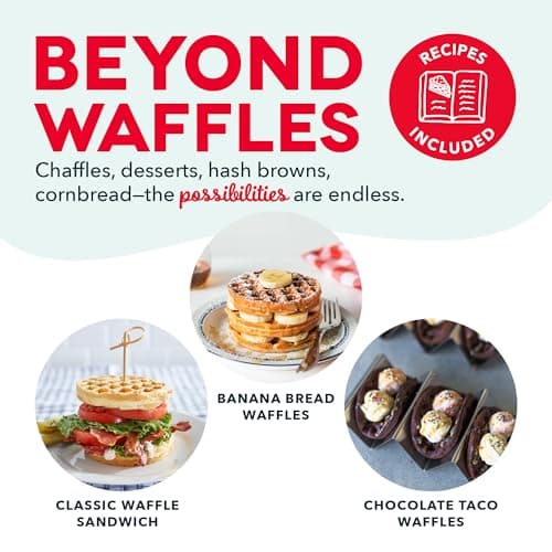 Dash Mini Waffle Maker- Compact Electric Iron for Creative Homemade Treats - Nonstick Surface - Easy-to-Clean - Perfect for Kids & Families - Aqua 5