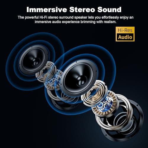 Mini Projector, Native 1080P Portable Projector with Carrying Case, 4K Support, 270°Rotatable Outdoor Movie Proyector, Home Theater Projector Compatible with Phone/TV Stick/Laptop/PS4/HDMI/USB 7