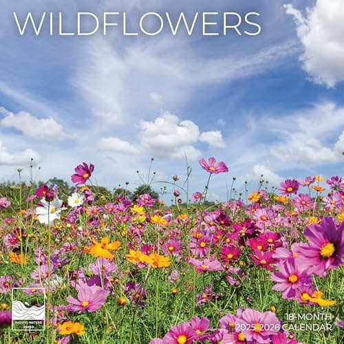 Wild Flowers Wall Calendar 2026 | 12" x 24" Open | Giftable Floral Garden Calendar 2026 | Thick & Sturdy Paper for Organizing & Planning | Pacific Waters Press (Wild Flowers)