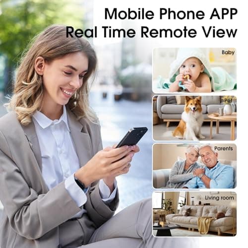 2K Mini Camera, HD Hidden Camera, WiFi Wireless Nanny Cam for Pet, Baby, Office Security, Micro Small Monitor Camera with App Control, Cloud Storage & SD Storage 6